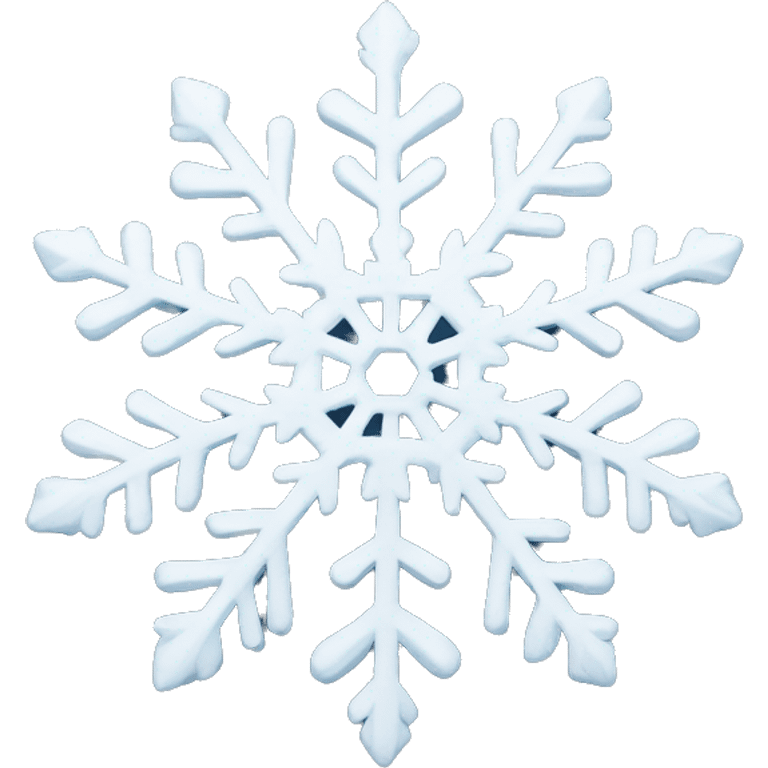 Highly detailed snowflake  emoji