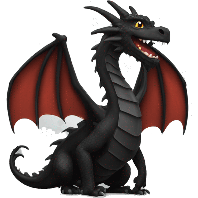 Black dragon emoji