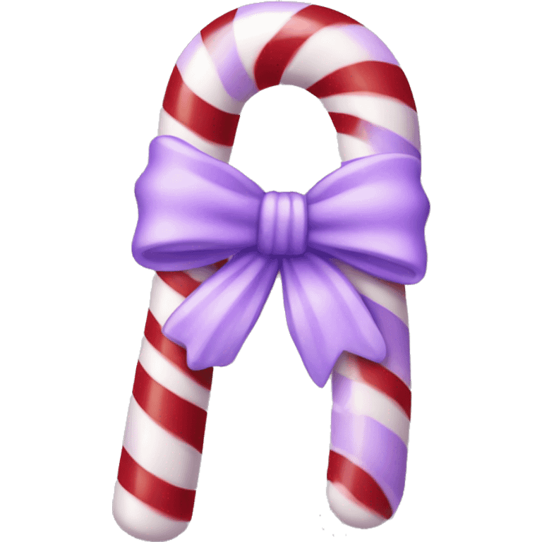 Lavender candy cane emoji