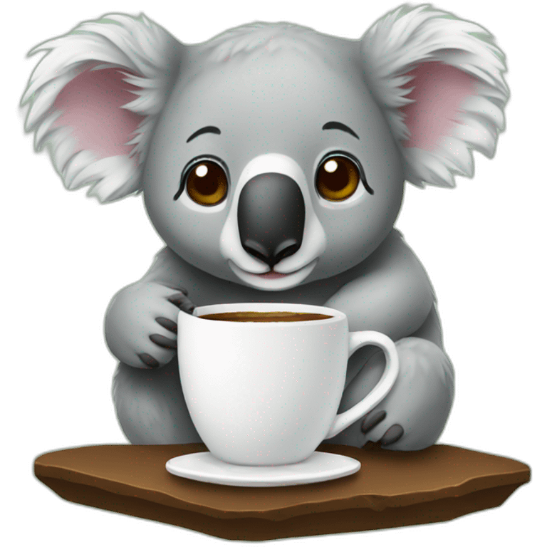 koala coffee emoji