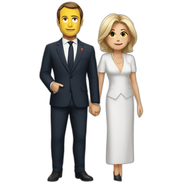 Macron sur Brigitte emoji