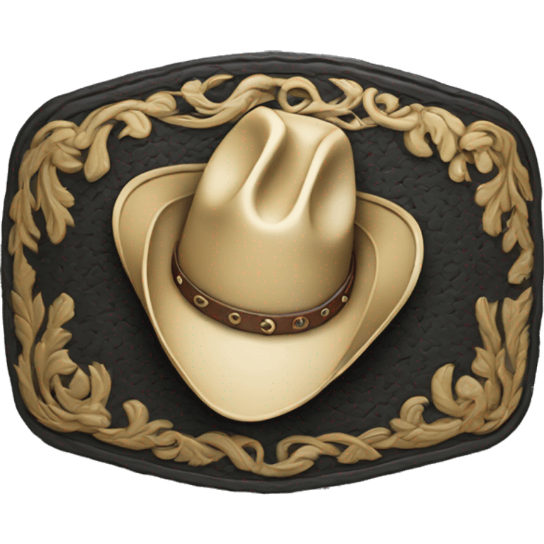 rodeo belt buckle  emoji