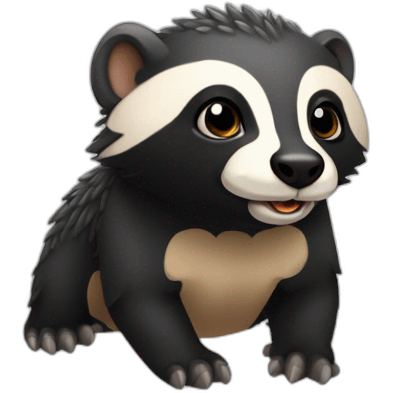 Cute honeybadger emoji