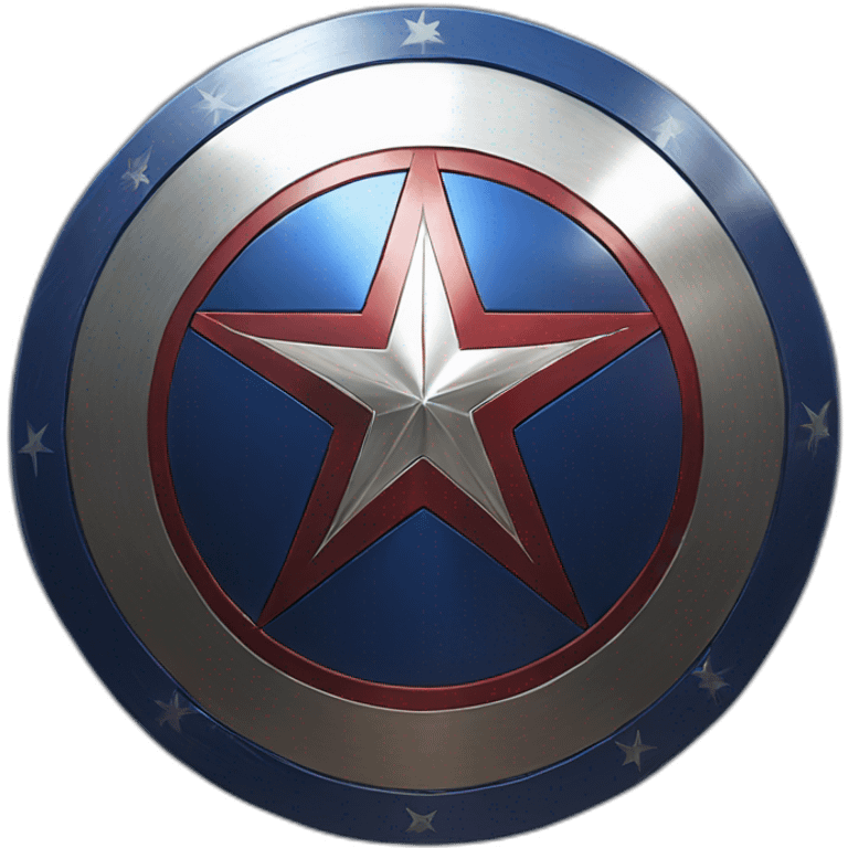 captain america type shield with the Facebook/META logo replacing the star in the middle emoji