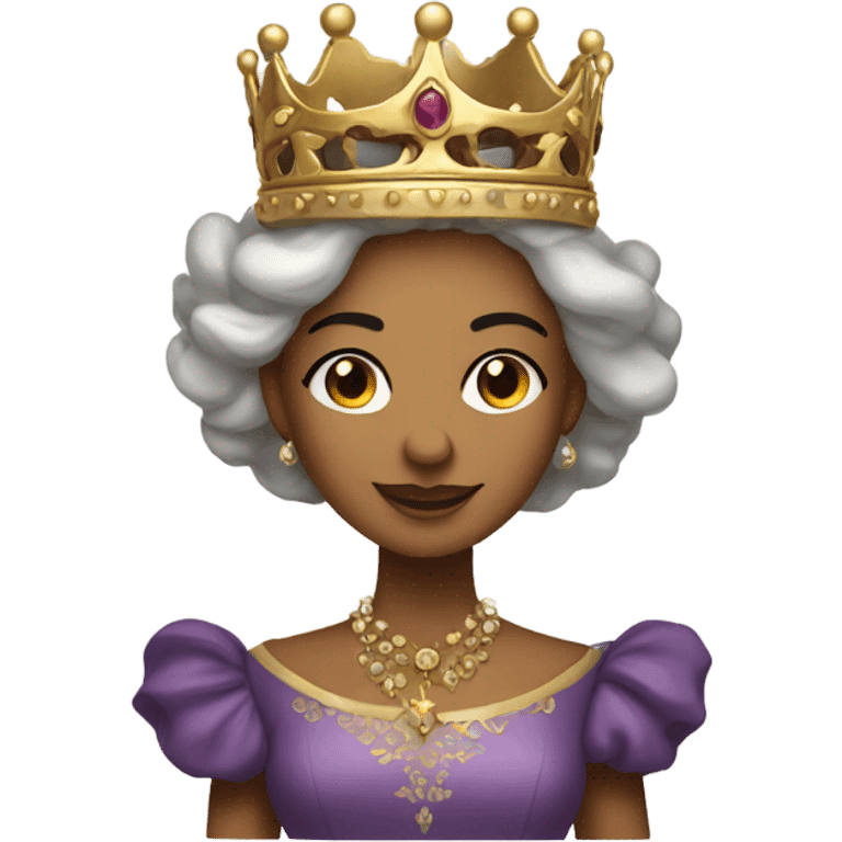 Queen with crown  emoji