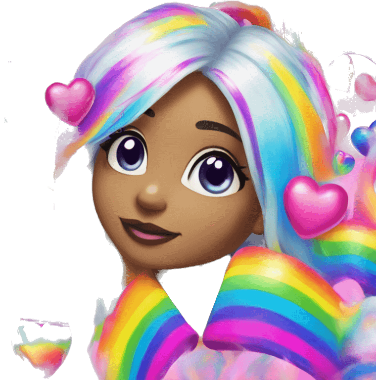 Lisa frank hearts emoji