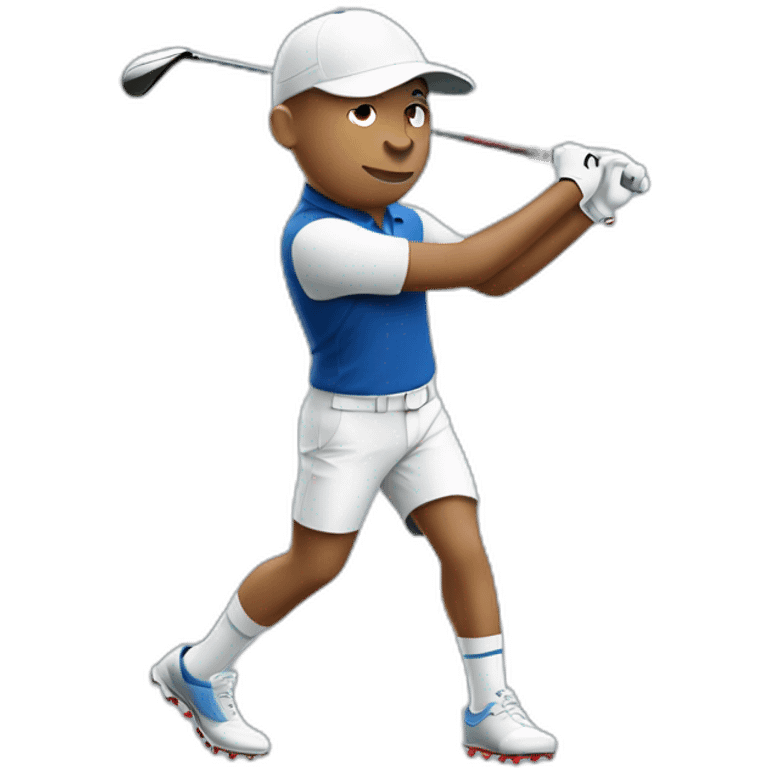 Mbappé-joue-au-golf emoji