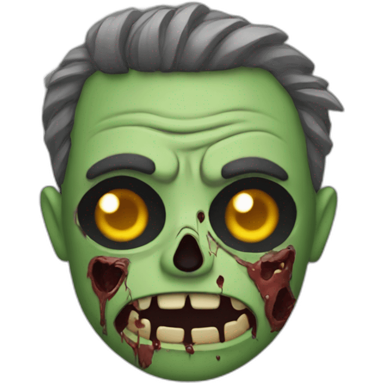 Pape en mode zombie emoji