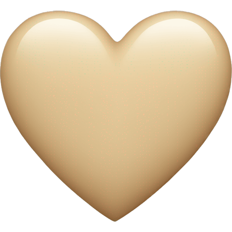 Beige heart emoji