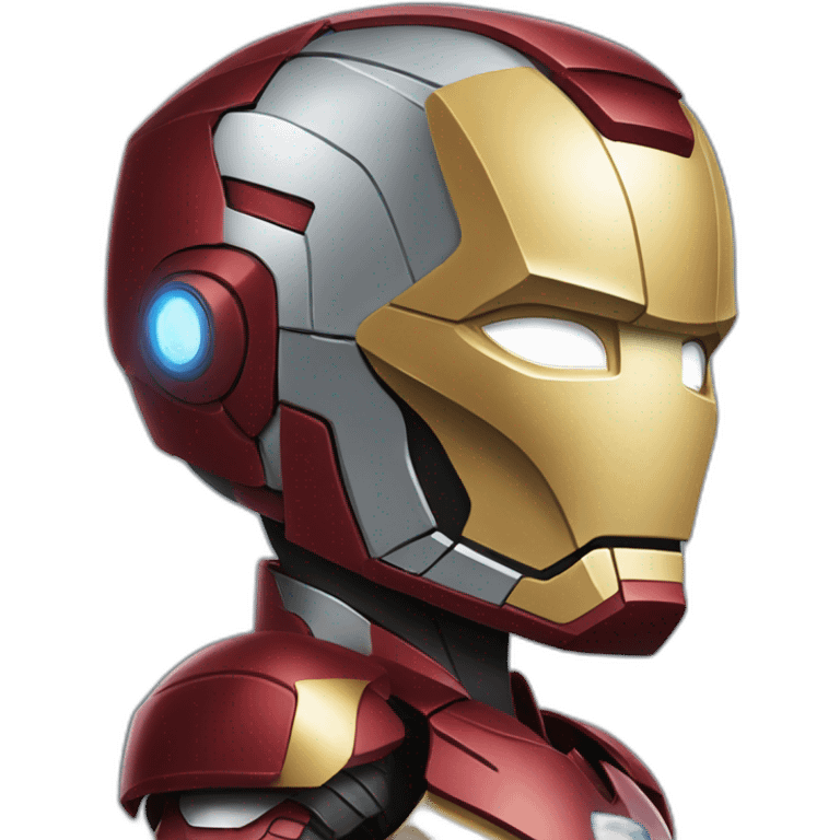 Barack Obama wearing the iron man armor  emoji