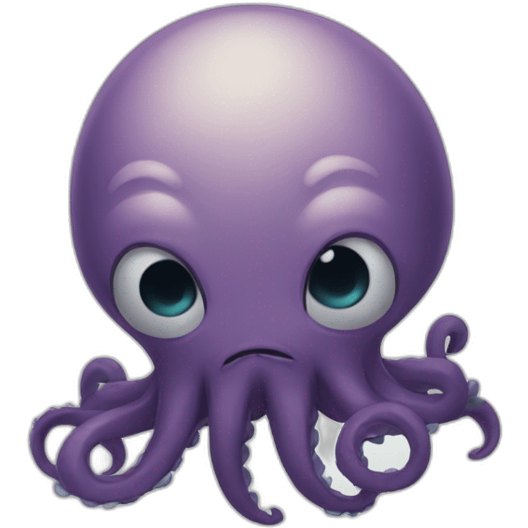 cute kraken crying emoji