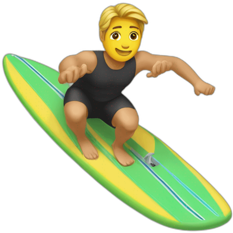 surfer on kneeboard emoji