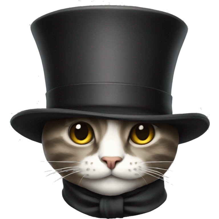 cat with a tophat emoji