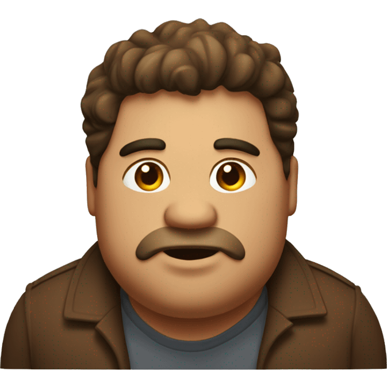 Brown sigma fat guy emoji