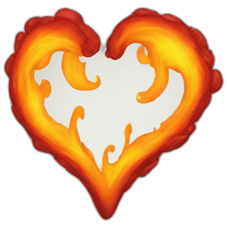 Heart fire love emoji