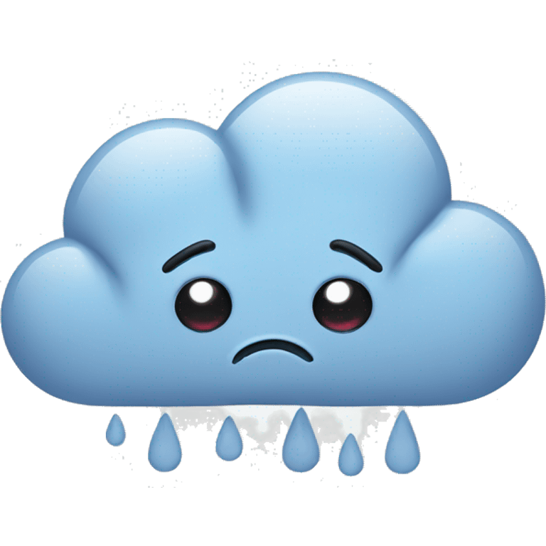 sad cloud emoji