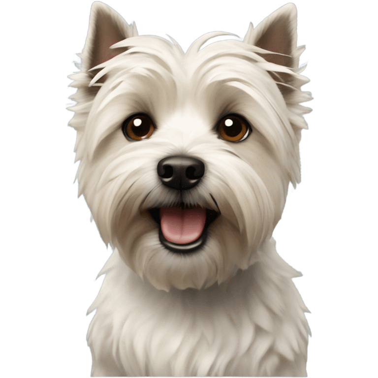 Cairn terrier Westie mix breed dog emoji