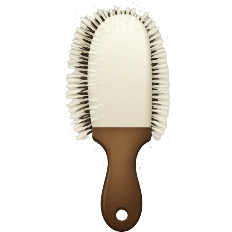 Soft white, roccoco, vintage, Victorian, hairbrush emoji