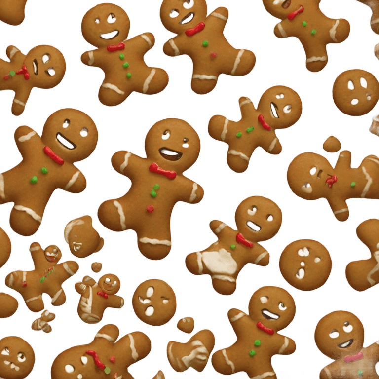 Gingerbread man emoji