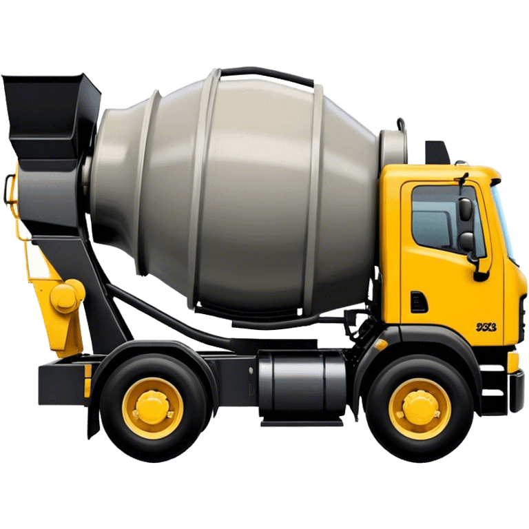 Cement Mixer - Mack Granite (Model Year: 2022) (Iconic colour: Yellow and black) emoji