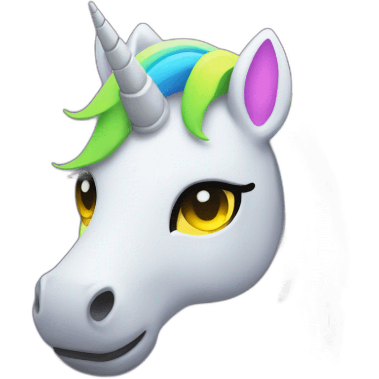 GitHub icon neon unicorn emoji