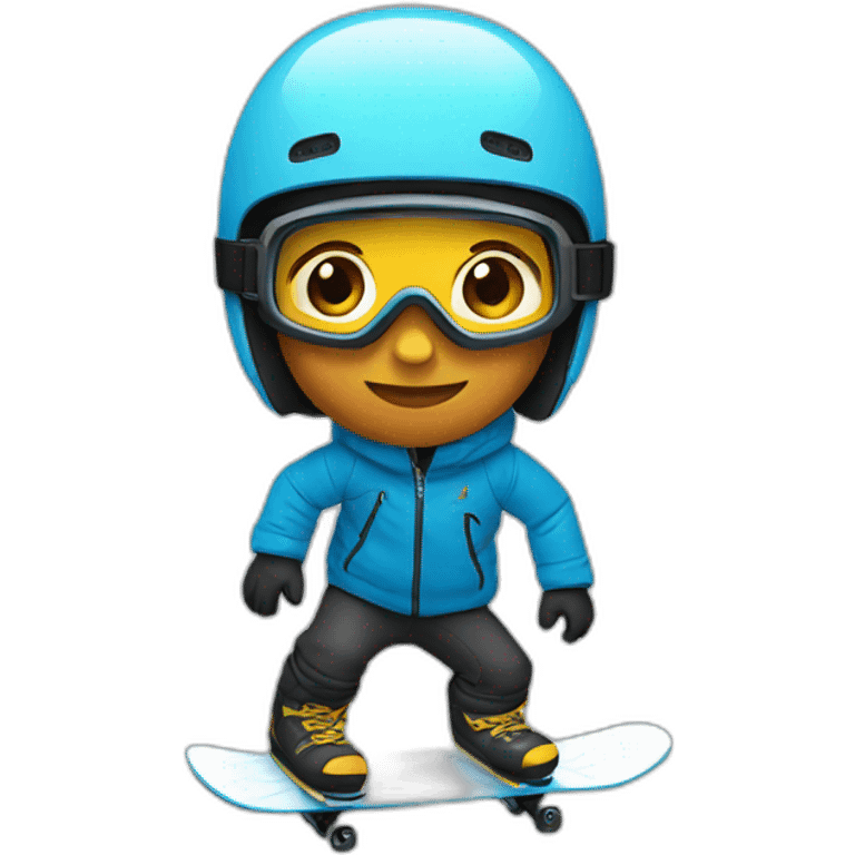 snow boarder emoji