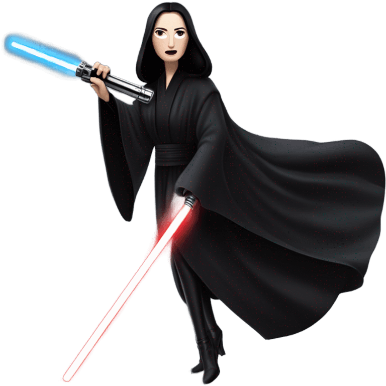 Jedi teen Morticia Addams racing on an antigrav red imperial patrol space speeder  emoji