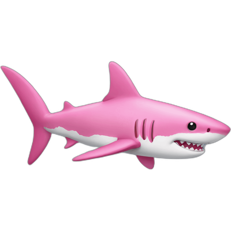 pink shark emoji