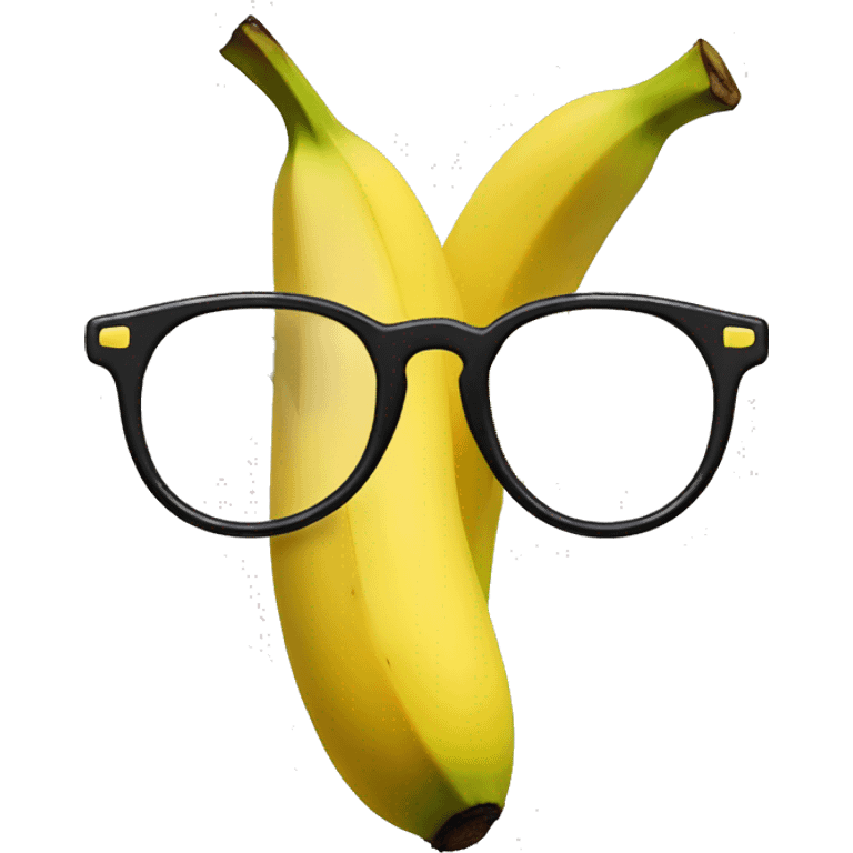 banana with glasses emoji