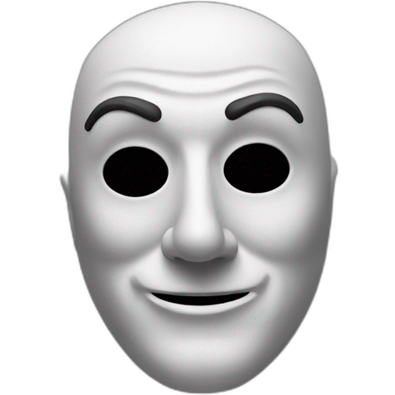 a mask of charles chaplin emoji