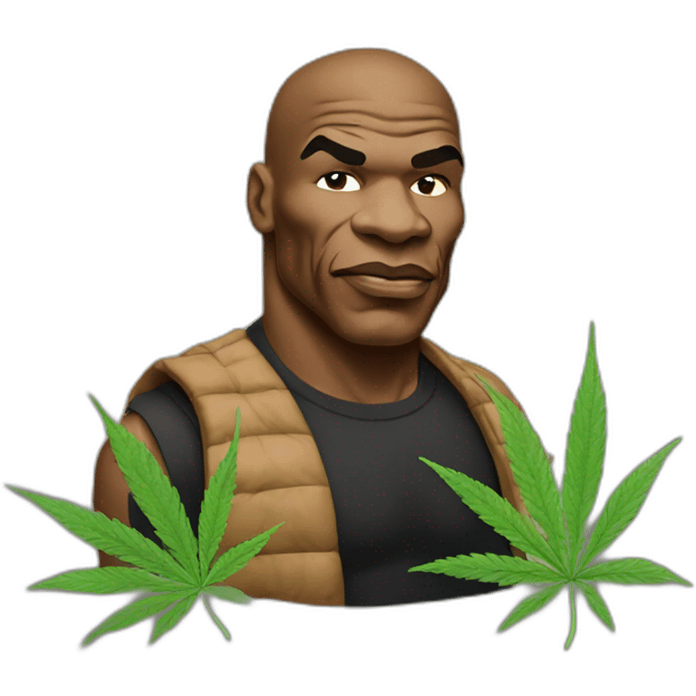 Mike Tyson smoke cannabis emoji