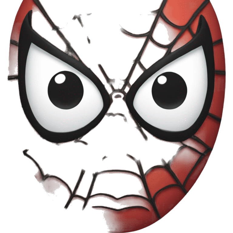 spiderman face emoji