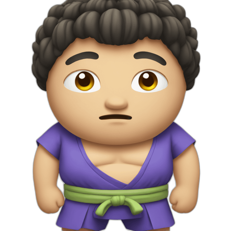 Sumo cartoon character  emoji