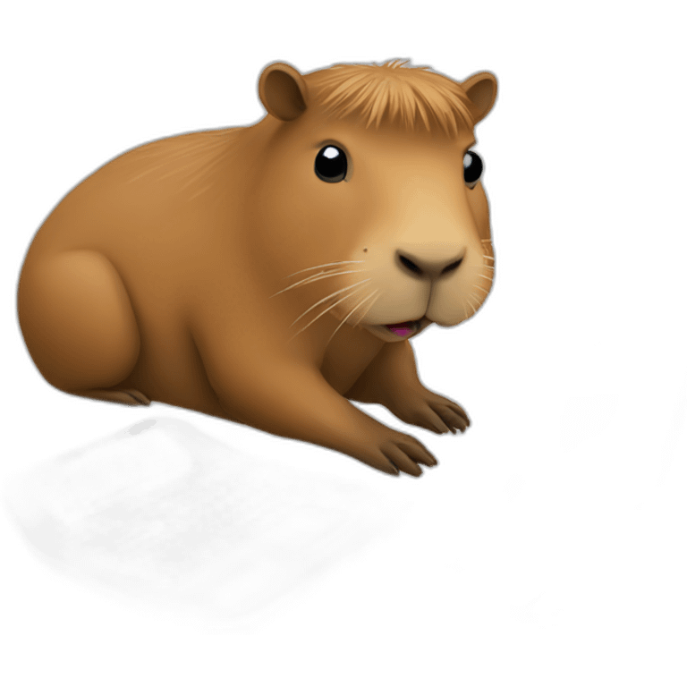 capybara with computer emoji