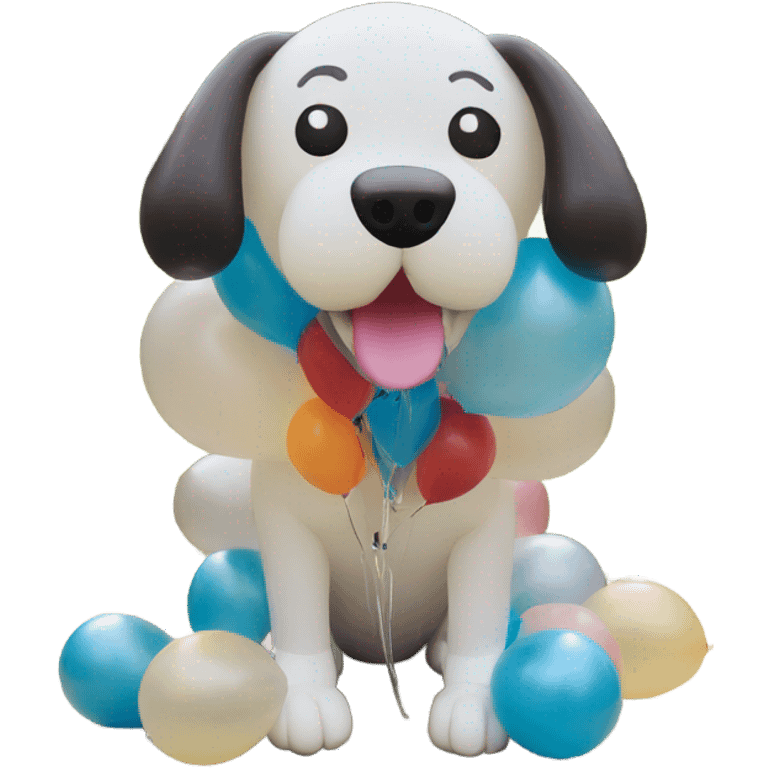 Dog made out of balloons  emoji