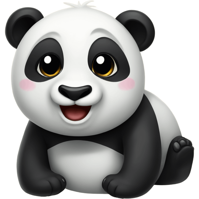 panda with siren on hea emoji