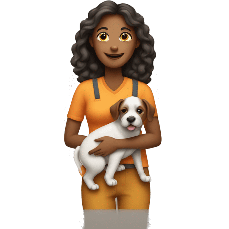 mom with 2 kids and a dog and a full time job emoji