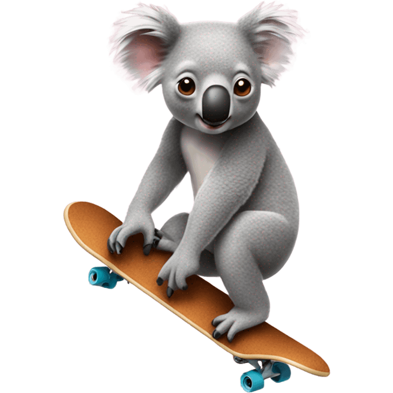 Koala on a skateboard emoji