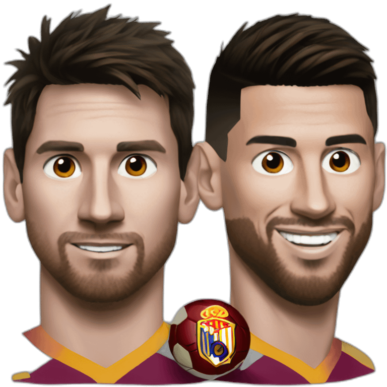 messi on ronaldo emoji