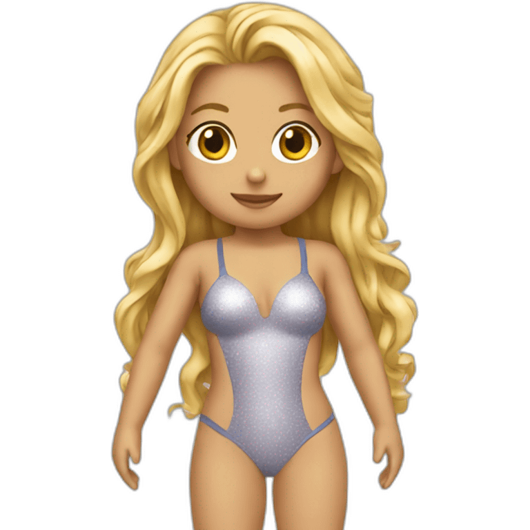 Shakira maillot de bain emoji