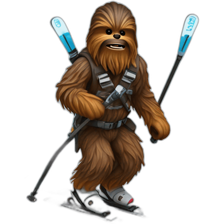 wookie on skier emoji