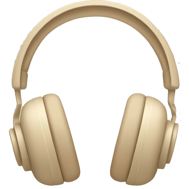 beige headphones with beige bows emoji