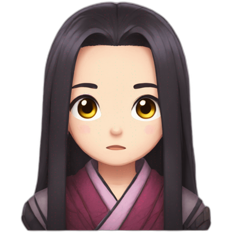 Sad nezuko from demon slayer emoji