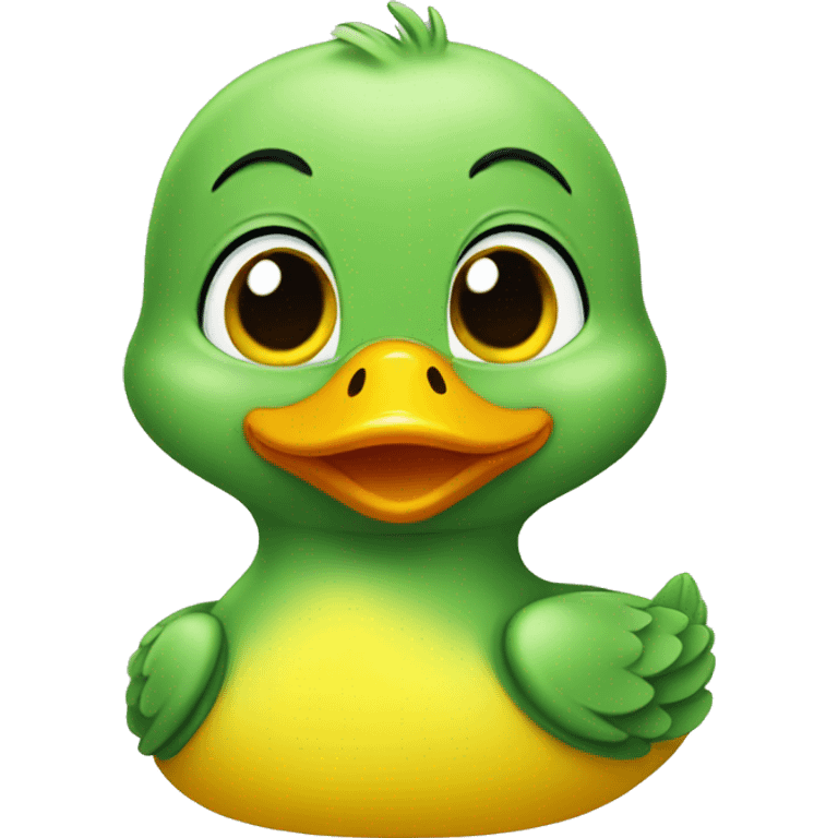 Cute ducky with hesar emoji