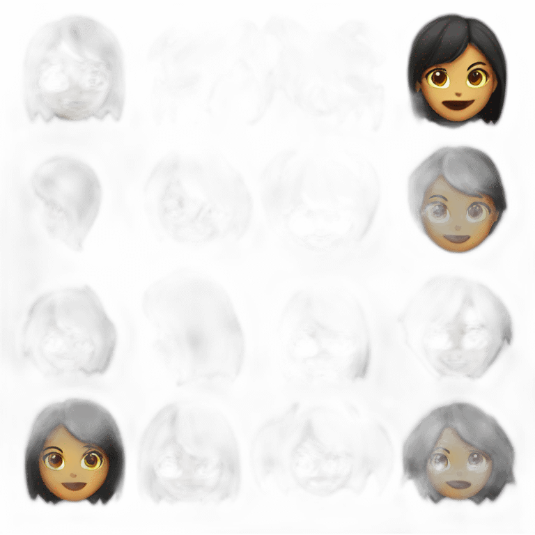 Devil women and black hair emoji