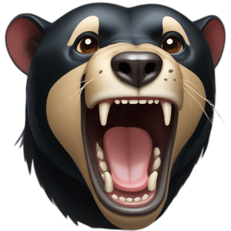 Malayan Sun Bear Roaring emoji