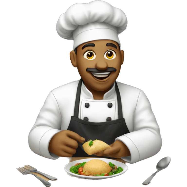 chef eating  emoji