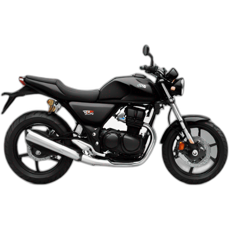 Vtr250 motorbike black emoji