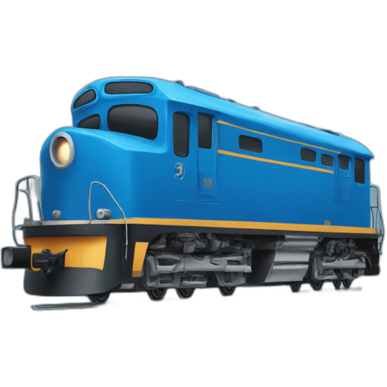 blue train emoji