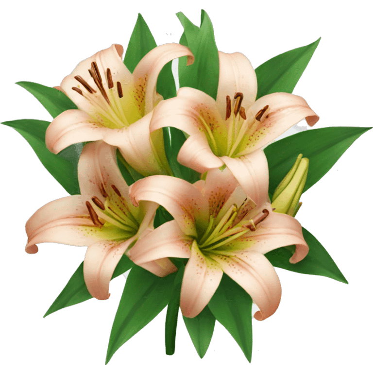 bouquet of lilies  emoji